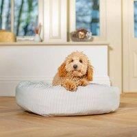 Lords and Labradors Donut Bed w/Inner Regency Stripe M, Brown