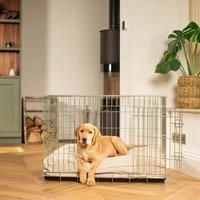 Lords and Labradors Pet Cushion w/Inner Natural Herringbone M, Cream
