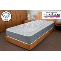 Starlight Beds – Double Mattress. 7.5 Inch Deep Sprung Double Memory Foam Mattress with a Zig Zag Design Cool Touch Top Panel and Grey Border (4ft6 x 6ft3)