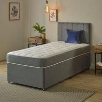 Starlight Beds – Single Mattress. 7.5 Inch Deep Sprung Single Foam Free Mattress Finished with a Luxurious Soft Cool Touch Top Panel and Grey Border (3ft x 6ft3)