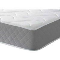 Starlight Beds Cooltouch Diamond Waves Premium Hybrid Memory Foam & Pinna-coil Innerspring Mattress With Grey Border 23Cm Deep. 2Ft6 Small Single Mattress - 75Cm X 190Cm, Grey