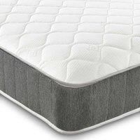 Starlight Beds Cooltouch Cloud Waves Premium Hybrid Memory Fibre Foam & Pinna-coil Innerspring Mattress With Grey Border 23Cm Deep. 5Ft King Size Mattress - 150Cm X 200Cm