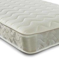 Starlight Beds Cooltouch Double Waves Deluxe Hybrid Foam Free Pinna-coil Innerspring Mattress With White Border 21Cm Deep. 2Ft6 Small Single Mattress - 75Cm X 190Cm, White