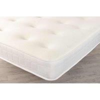 Starlight Beds Cooltouch Comfort-tuft Tiles Hand Tufted Deluxe Hybrid Memory Foam & Pinna-coil Innerspring Mattress With White Border 21Cm Deep. 4Ft6 Double Mattress - 135Cm X 190Cm, White
