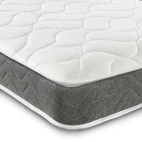 Starlight Beds Cooltouch Hybrid Memory Foam & Pinna-coil Innerspring Value Mattress With Grey Border 18Cm Deep. 4Ft6 Double Mattress - 135Cm X 190Cm, Grey