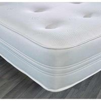 Starlight Beds Cool Tuft Comfort Memory Foam & Pinna-coil Innerspring Hand-tufted Premium Mattress With White Border 21Cm Deep. 4Ft6 Double Mattress - 135Cm X 190Cm, White