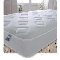 Starlight Beds Cooltouch Brilliant Diamond Hybrid Memory Foam & Pinna-coil Innerspring Value Mattress White 4FT Small Double, White