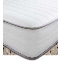 Starlight Beds Cooltouch Memory Foam & Pinna-coil Innerspring Value Mattress With White Border 18Cms Deep. 4Ft6 Double Mattress - 135Cm X 190Cm, White