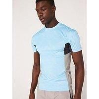 Okami Mens Force All Over Print T-Shirt - Grey/Baby Blue