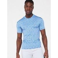 Okami Mens Shine Spacedye T-Shirt - Blue