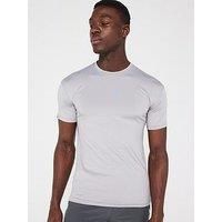 Okami Mens Brockton Poly Panelled T-Shirt - Grey