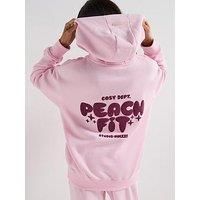 Peach Fit Womens Cosy Dept Hoodie - Pink