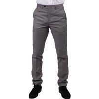 TruClothing Mens Light Grey Trousers Classic Stitch Wedding Summer Prom Classic Grooms - Grey 40