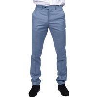 Mens Light Blue Sky Trousers Classic Stitch Wedding Summer Prom Classic - Blue 32