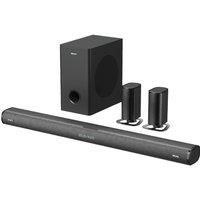 Majority Everest 5.1 Dolby Audio Surround Sound System with Soundbar | 300 WATT with Wireless Subwoofer | Rechargeable Detachable Satellite Speakers | Multi-Connection including HDMI ARC & Bluetooth