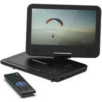 Oakcastle DVD175 17.5” Portable DVD Player with 15.6 inch HD Swivel and Flip Screen | Rechargeable DVD Player, Mains and Car Power Backup, Region Free | Anti-Shock Protect, Remote Control