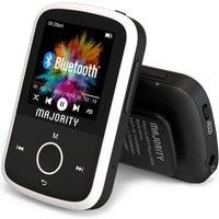 Bluetooth MP3 Player With Headphones, Sport Clip and Up To 128GB Expandable Storage | Majority MP3 Player, Bluetooth Music Player and MP4 Player | MP3 & Digital Audio Players