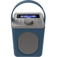 Majority Little Shelford Portable Dab/Dab+ And Fm Radio With Bluetooth, Alarm & Sleep Timer - Blue & Grey