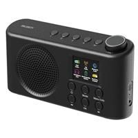 Portable DAB Digital Radio with Bluetooth | USB-C Rechargeable Battery Powered | 40 Presets, Dual Alarm & BestTune | LED Display & Headphone Jack | Small Kitchen & Travel Radio | Majority Orwell Pro