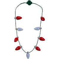 St George 9 Bulb Necklace with Header Card England Football Team Celebrations UK