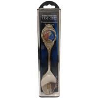 Queen Elizabeth II Platinum Jubilee Souvenir 2022 Silver Plated Collectors Spoon