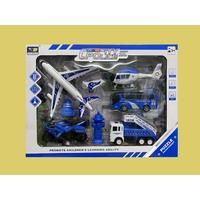 7Pc Children'S City Police Pull Back & Go Toy Series
