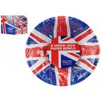 Festive Party Paper Bowls - 8 Pack, 19Cm