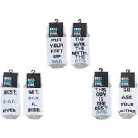 Best Dad Ever Fathers Day Socks 3 Types - Black