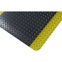 Blue Diamond Kumfi Tough Vinyl Anti-Fatigue Mat 0.9m x 0.6m - in Black/Yellow