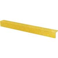 Blue Diamond Anti Slip Stair Nosing 55 x 55mm x 3m in Yellow GRP Fibreglass
