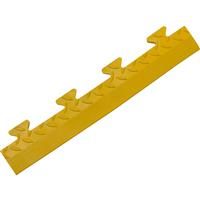 Blue Diamond Tuff-Tile Diamond Edge 50cm - Male (4 Pack) in Yellow PVC