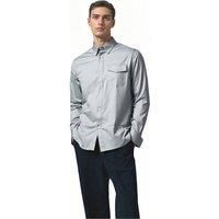 TopLook London Men's Mens Business Casual Shirt - Cotton Long Sleeve Shirt in Pale Blue | Size: Small