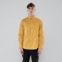 TopLook London Men's Mens Smart Casual Shirt- Regular Fit Shirt With Chest Pocket in Mustard | Size: 3XL
