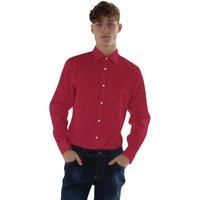 Mens Slim Fit Cotton Poplin Shirt - Long Sleeve Business Casual Dress Shirt