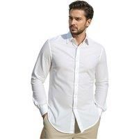 Men's Casual Long-Sleeve Cotton Shirt Regular Fit Smart Top