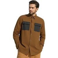 TopLook London Men's Mens Smart Casual Shirt Long Sleeve Shirt with Chest Pockets in Olive | Size: Medium