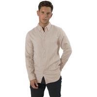TopLook London Men's Mens Business Casual Shirt Button-Down Casual Shirts in Pale Grey | Size: Large