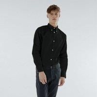 Mens Business Casual Long Sleeve Shirt - Cotton Button Down Semi Formal Shirt