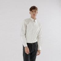 Mens Business Casual Long Sleeve Shirt - Cotton Button Down Semi Formal Shirt