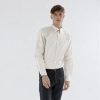 Mens Business Casual Long Sleeve Shirt - Cotton Button Down Semi Formal Shirt