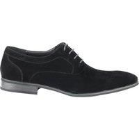 XPOSED Men's Stylish Faux Leather Lace Up Oxford Shoes in Black | Size: 9.5-Narrow Fit