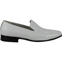 816 - Mens Suede & Shiny Patent Leather Slip on Loafers Casual Driving Shoes