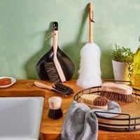 Tower NL109005 Natural Life Kitchen Brush Set, Horsehair and Beech Wood
