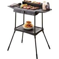 Tower T14049BM Electric Indoor/Outdoor Health BBQ, 2-IN-1 BBQ for table-top use Indoor and out, Black