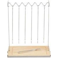 Tower T932012 Outdoor Living 6pc Hanging Skewers Set with Stand, Stainless Steel