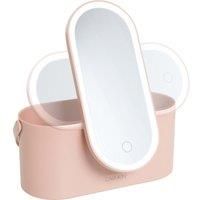 CARMEN C81167PNK LED Mirror & Cosmetics Case - Pink, Pink