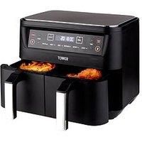 Tower Vortx Dual Basket Air Fryer 8L - Black