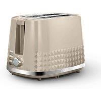 Tower Solitaire 850W 2 Slice Toaster in Latte with Chrome Accents  - T20082MSH