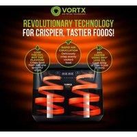 Tower T17104 Vortx Vizion 8L Dual Basket Air Fryer With Digital Control Panel & 6 One-Touch Pre-Sets, Black