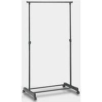 OurHouse Grey Metal Clothes Rail| Freestanding Clothes Rack Clothing Rail with Shoe Rack for Storage | Clothes Rails | Bedroom Closet Student Portable Storage Solution (160cm Single)